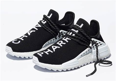 adidas human race nmd pharrell x chanel retail|pharrell williams Adidas shoes black.